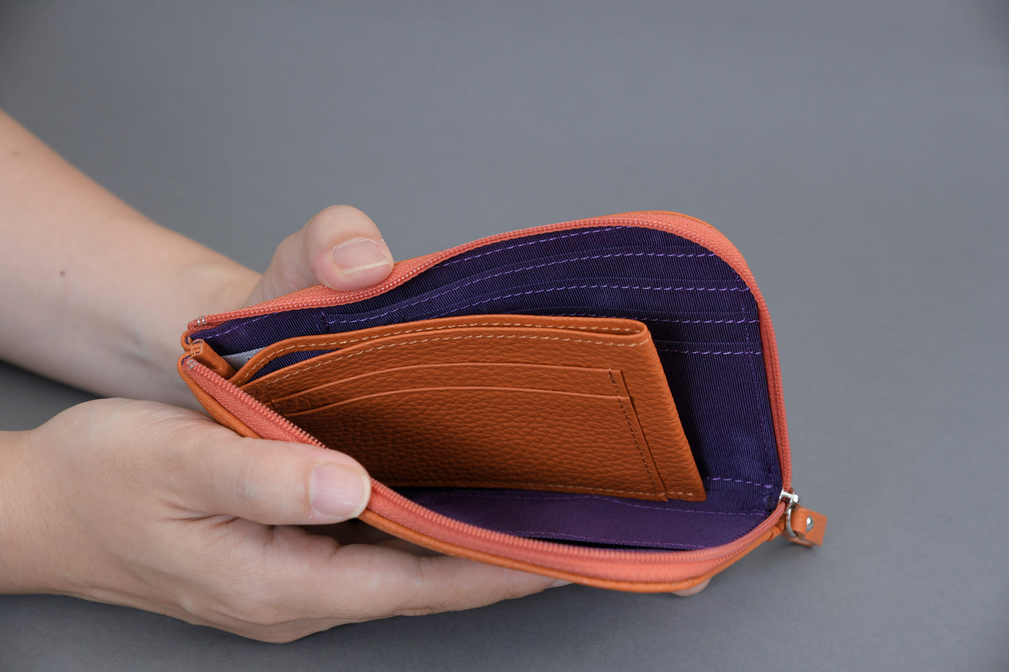 【Web限定】L字開きミニ財布 C.新菊文様ホワイト(本体価格34,800円)