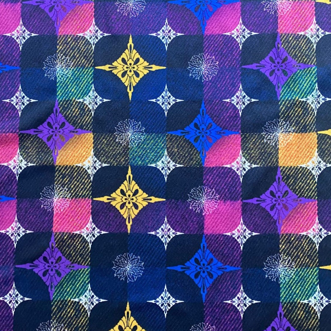 【受注生産】ストールボレロ(C:変わり輪つなぎ文様)