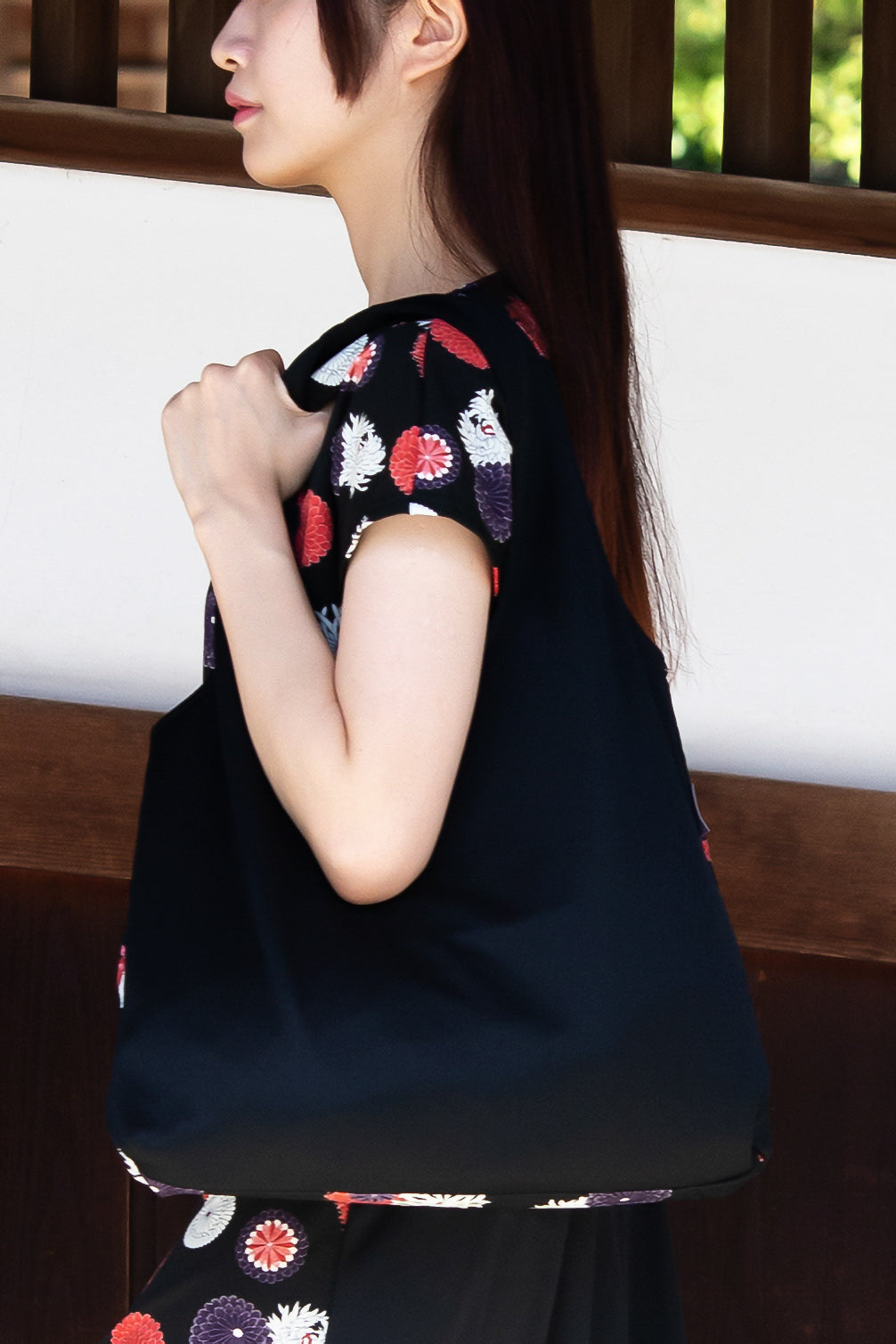 [Made to order] Compact bag (A: Flying chrysanthemum pattern) (base price 12,000 yen)