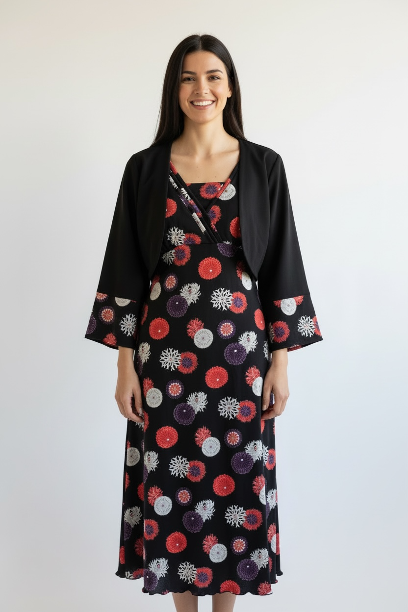 [Made to order] Stole bolero (A: Flying chrysanthemum pattern) (base price 18,000 yen)